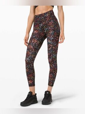 lululemon athletica Multicolor Abstract Print Leggings